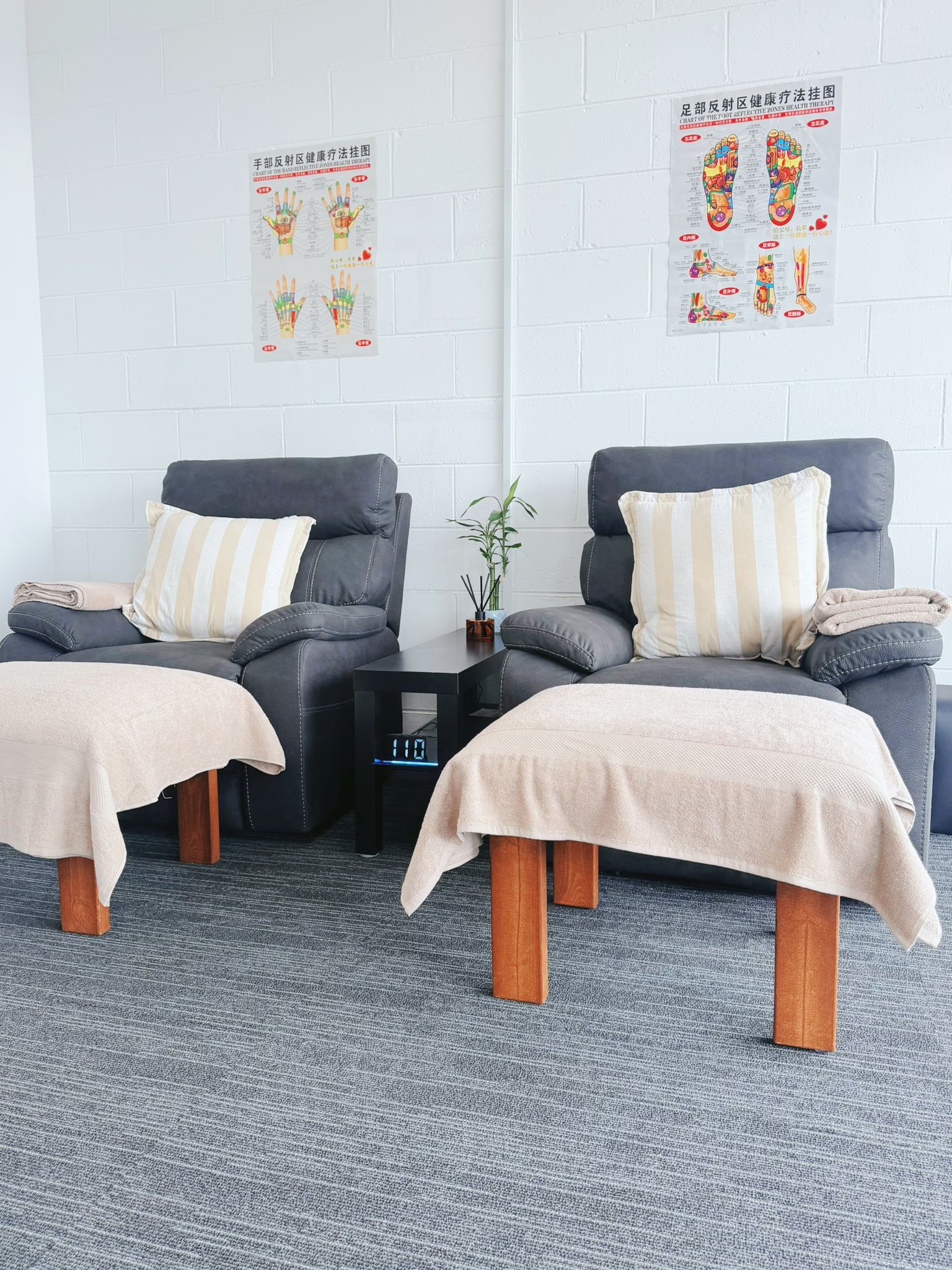 Relaxing treatment room